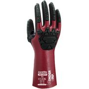 Ironelite Nitrile Gauntlet Glove Cut E 30cm Red