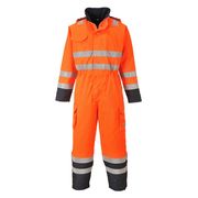 Bizflame Rain Hi-Vis Multi Coverall Orange/Navy